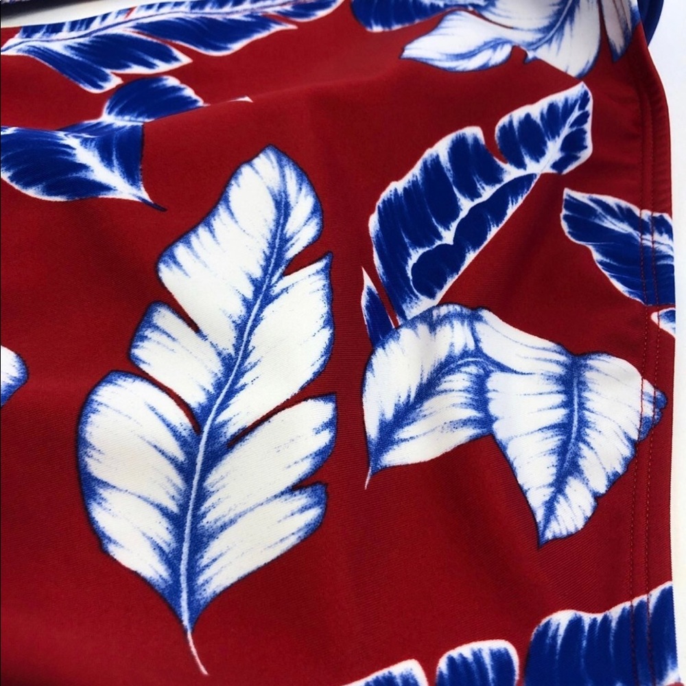 bikini set NWT size M cascading leaves crisscross back - Picture 4 of 6